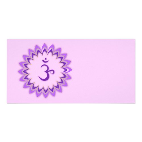 Om Symbol  Crown Chakra Card