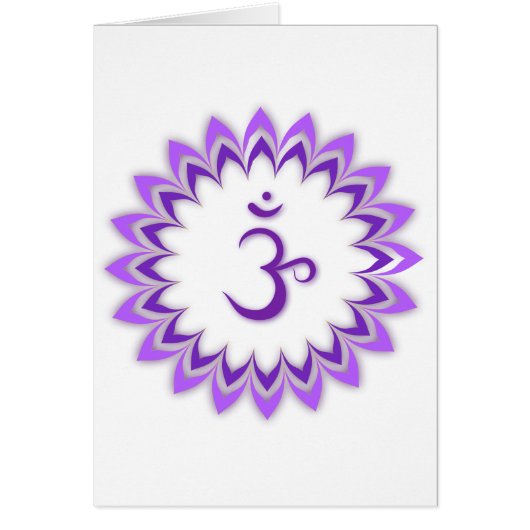 Om Symbol / Crown Chakra Cards (Front)