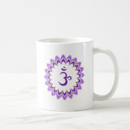 Om Symbol  Crown Chakra Coffee Mug