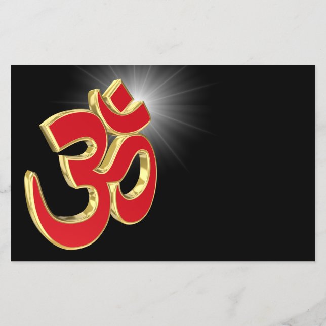 Om symbol flyer (Back)