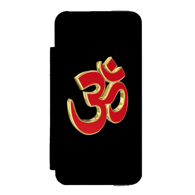 Om symbol incipio iPhone wallet case (Folio Front)