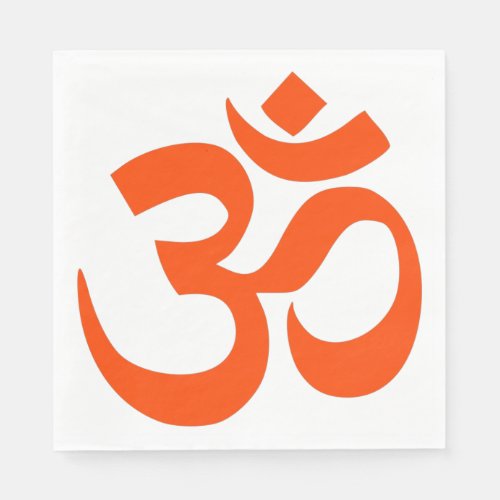 Om Symbol Indian Religion Napkins