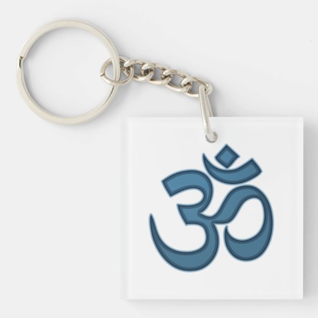Om symbol keychain (Front)