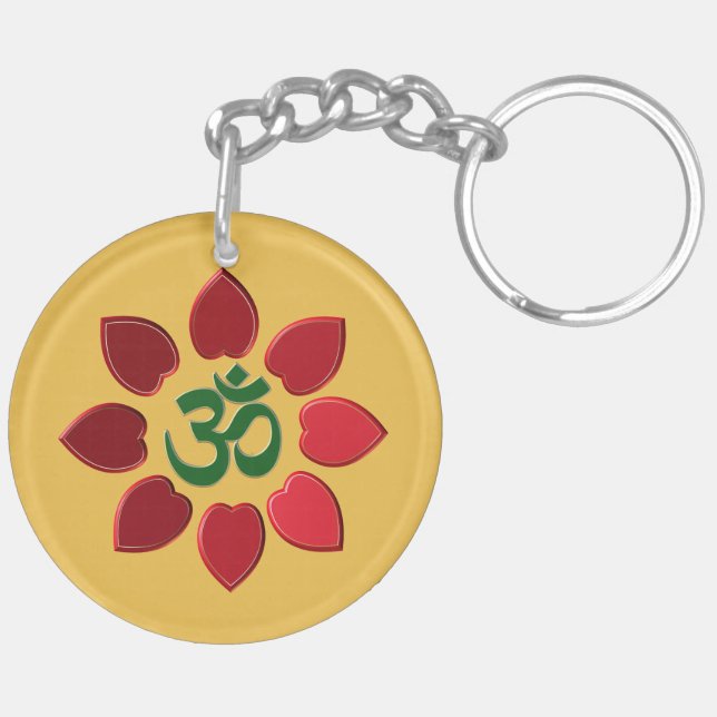 Om symbol keychain (Back Left)
