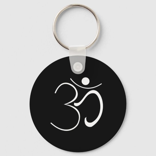 Om Symbol Keychain (Front)