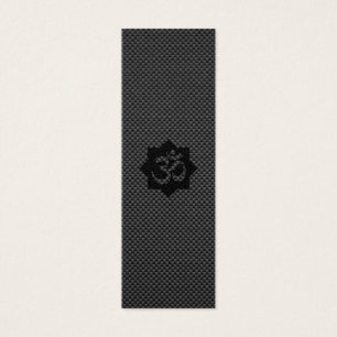OM Symbol Lotus Spirituality Yoga in Carbon Fiber