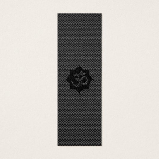 OM Symbol Lotus Spirituality Yoga in Carbon Fiber (Front)