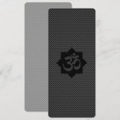 OM Symbol Lotus Spirituality Yoga in Carbon Fiber (Front/Back)
