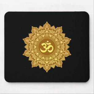 Om Symbol Mandala Sacred Geometry Zen Yoga Meditat Mouse Pad