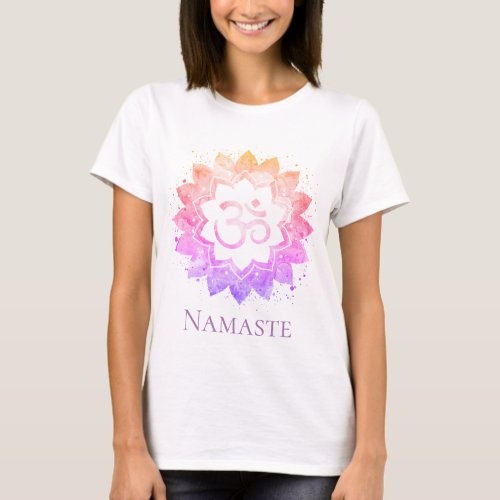  OM Symbol Namaste Lotus Flower Mandala T_Shirt