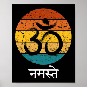 Om Symbol Namaste Ohm Hindu Zen Tantra Yoga Spirit Poster