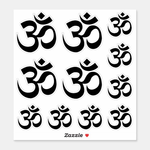 Om Symbol Ohm Yoga Spiritual Buddhism Sticker