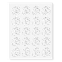 Yoga Temporary Tattoos Zazzle