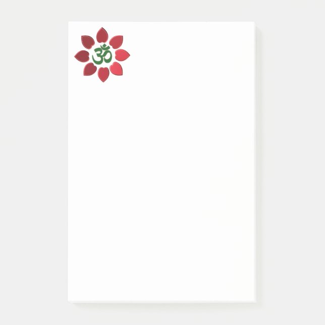 Om symbol post-it notes (Front)