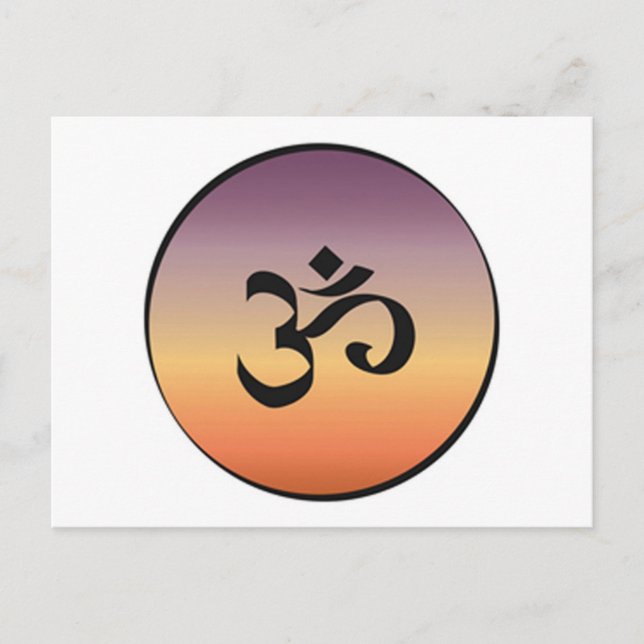 Om Symbol Postcard (Front)