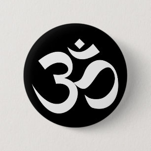 om symbol sacred Buddhism religion zen yoga Pinback Button