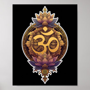 Om Symbol Spiritual Meditate Yoga Mantra Divine Poster