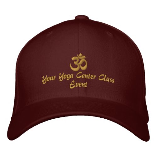 OM Symbol Spirituality Yoga Embroidery Embroidered Baseball Cap