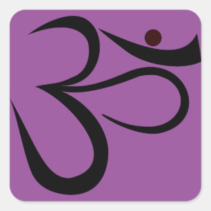 Om Symbol Square Sticker