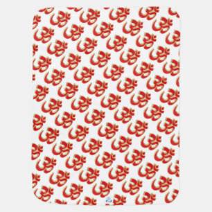 Om symbol swaddle blanket
