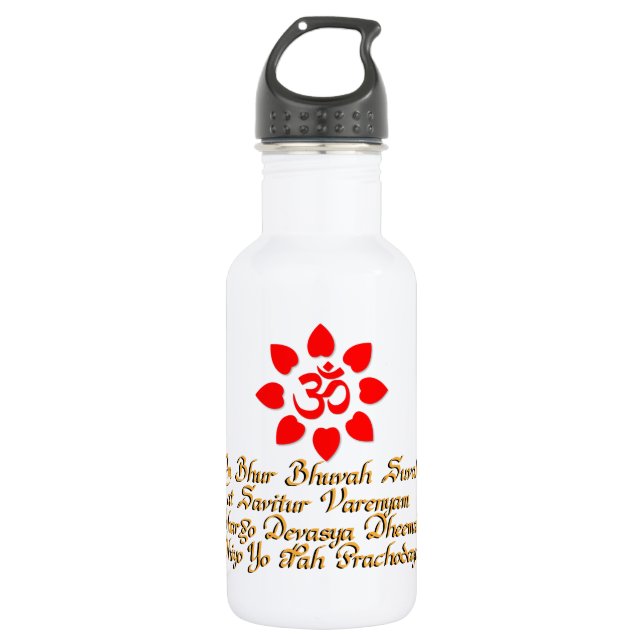 Om symbol water bottle (Front)
