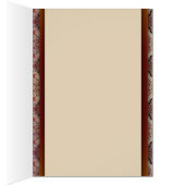 Om Symbol with Indian design background Cards (Inside (Right))