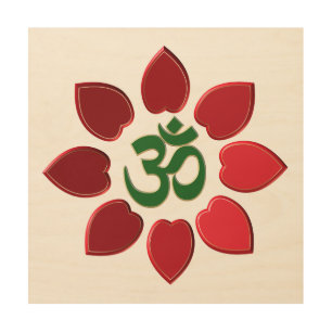 Om symbol wood wall decor
