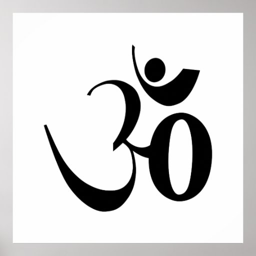 Om symbol yoga meditation poster | Zazzle