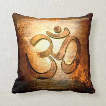 Om Throw Pillow by Avanda at Zazzle