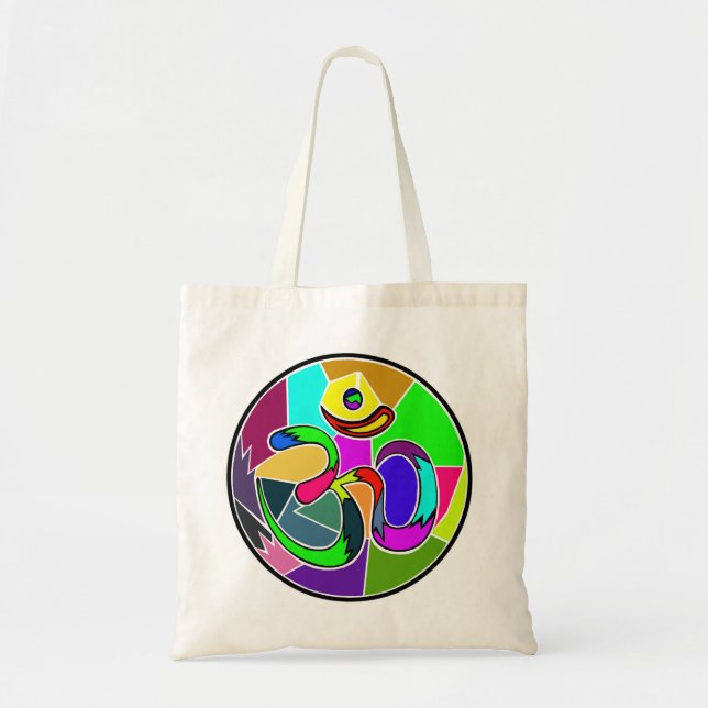 "Om" Tote Bank Bag (Front)