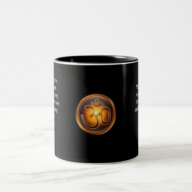 Om Two-Tone Coffee Mug (Center)