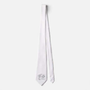 Om with Scrolls and Swirls Neck Tie
