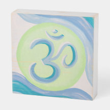 Om Wooden Sign