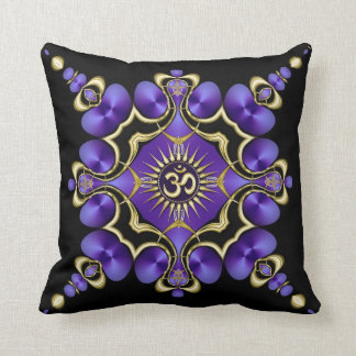 OM Yoga Arts Golden Purple Cushion