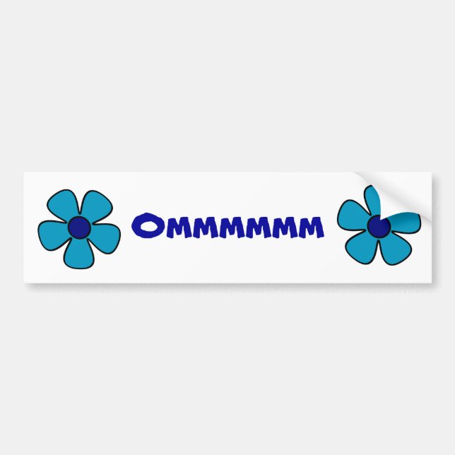 Om Yoga Bumper Sticker (Front)