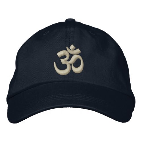 OM Yoga Chakra Beige Beige or customize Embroidery Embroidered Baseball Cap