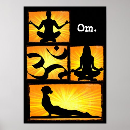 Om Yoga Meditation Poster