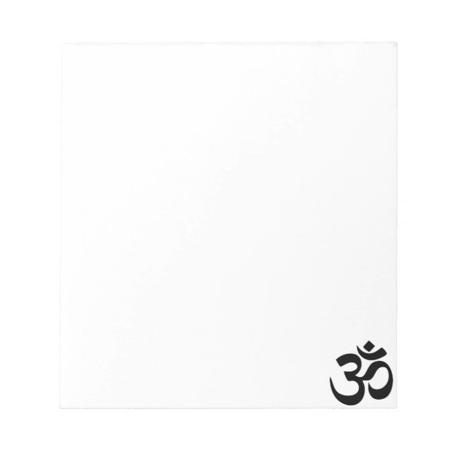 Om Yoga Notepad (Front)