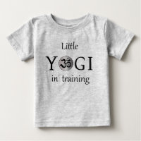 Om zen cute yogi yoga baby kids T shirt gray