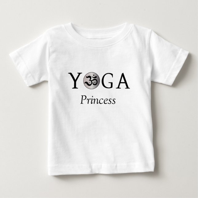 Om zen cute yogi yoga princess baby tutu bodysuit (Front)