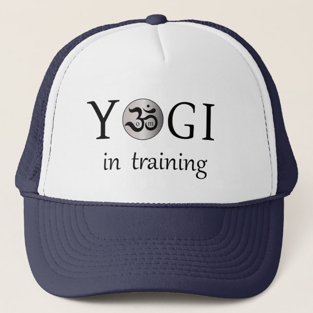 Om Zen yogi yoga fun humorous cap hat (Front)