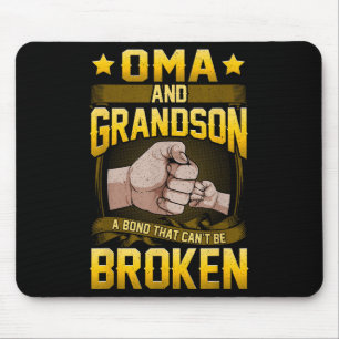 Oma And Grandson A Bond That Can't Be Broken Shirt Mouse Pad