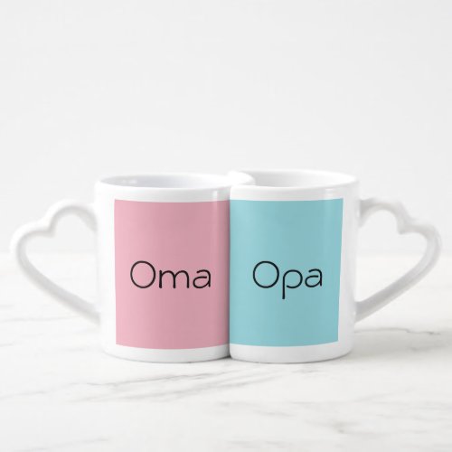 Oma and Opa Coffee Mug Set