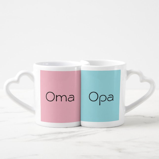 Oma and Opa Coffee Mug Set (Front Nesting)