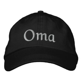 Oma Embroidered Cap by Oktoberfest_TShirts at Zazzle