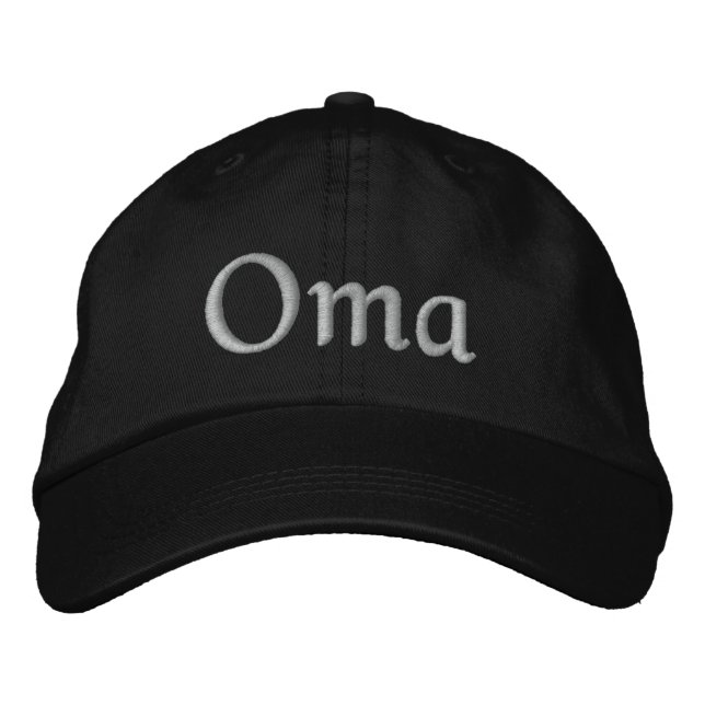 Oma Embroidered Cap (Front)