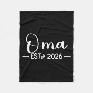 Oma Est 2026 New Matching Mother To Be 2026 Fleece Blanket