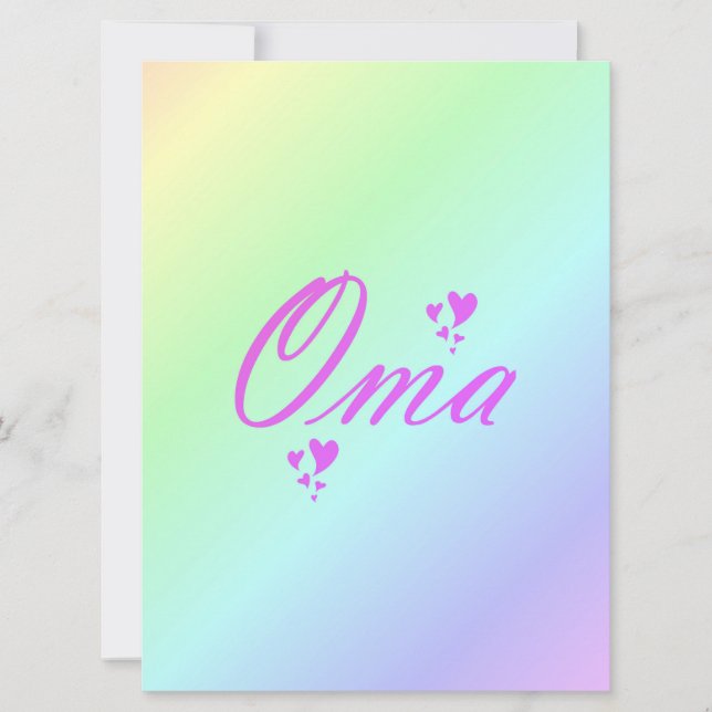 oma, grandma (Front)