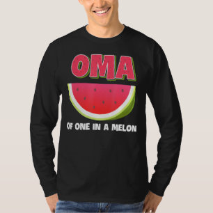 Oma Of One In A Melon Family Matching Watermelon T-Shirt