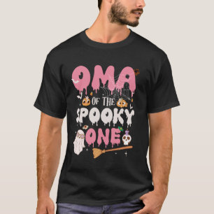Oma of The Spooky One Girl 1st Birthday Halloween T-Shirt